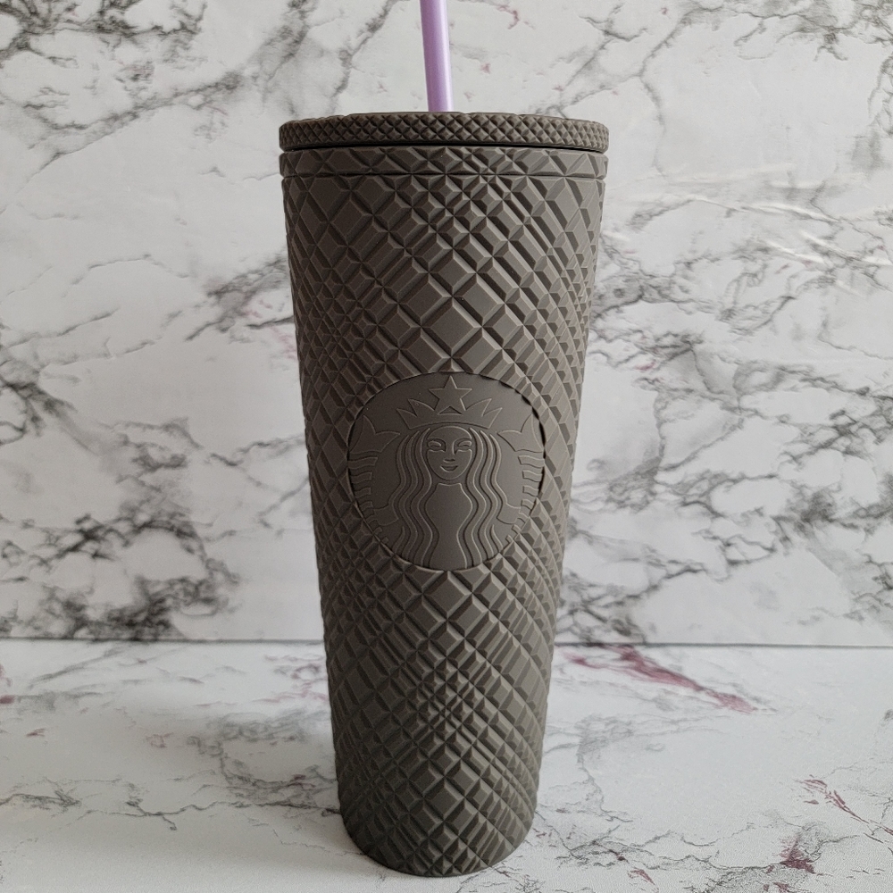 Starbucks Taiwan matte grey jeweled venti